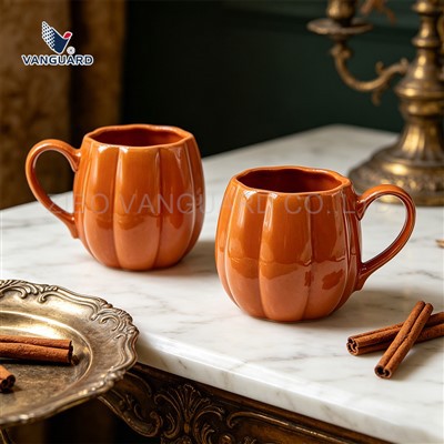 ถ้วยกาแฟเซรามิกรูปฟักทอง